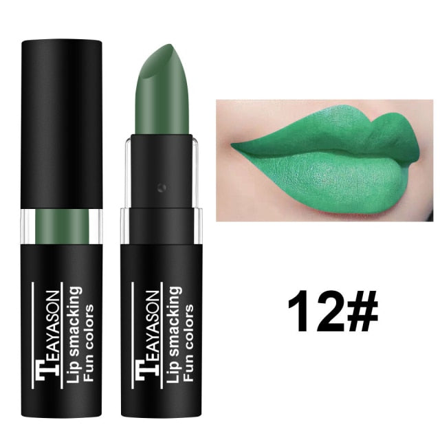 12 Colors Matte Lipstick Lip Gloss Cosmetic For Makeup Long Lasting Moisture Make Up Waterproof Lipstick Lips Tint Pomade TSLM5