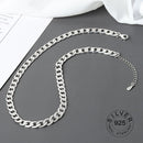 Real 925 Sterling Silver Elegant hollowout chain Geometric Pendant Necklace Fine Jewelry For Women Wedding Party Bijoux