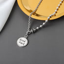 Real 925 Sterling Silver Elegant hollowout chain Geometric Pendant Necklace Fine Jewelry For Women Wedding Party Bijoux