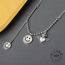 Real 925 Sterling Silver Elegant hollowout chain Geometric Pendant Necklace Fine Jewelry For Women Wedding Party Bijoux