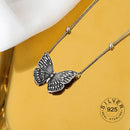 Real 925 Sterling Silver Elegant hollowout chain Geometric Pendant Necklace Fine Jewelry For Women Wedding Party Bijoux