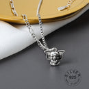 Real 925 Sterling Silver Elegant hollowout chain Geometric Pendant Necklace Fine Jewelry For Women Wedding Party Bijoux