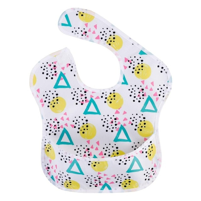 1Pcs Baby Bibs Waterproof Feeding Bibs Unisex Washable Fashion Bibs For Girls & Boys Stain and Odor Resistant Fashion Infant Bib
