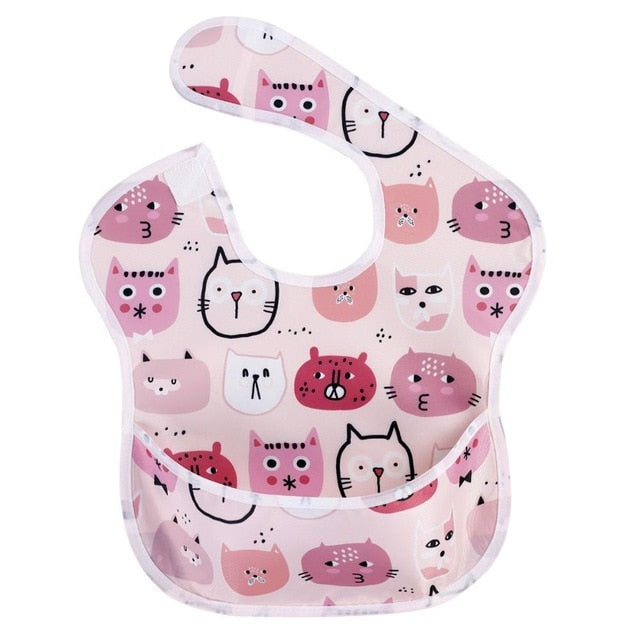 1Pcs Baby Bibs Waterproof Feeding Bibs Unisex Washable Fashion Bibs For Girls & Boys Stain and Odor Resistant Fashion Infant Bib