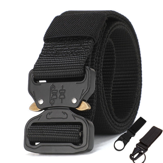 125-140long big size Belt Male Tactical military Canvas Belt Outdoor Tactical Belt men's Military Nylon Belts Army ceinture hom