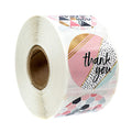 10 Style 50Pcs/wad  Floral Thank You Stickers 1 inch Round seal label handmade scrapbooking Envelope stationery sticker