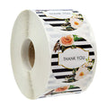 10 Style 50Pcs/wad  Floral Thank You Stickers 1 inch Round seal label handmade scrapbooking Envelope stationery sticker