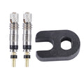 2/6/12PCS Presta Valve Brass Core Tool MTB Road Bike Tubes Repair Tire Service Parts Bike Tire Air Valve W/ Optional Tool