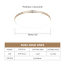 Ultra Thin LED Ceiling Lamp LED Modern Panel Light 72W 36W 24W 18W 12W 220V Bedroom Kitchen Surface Mount Flush Panel Light