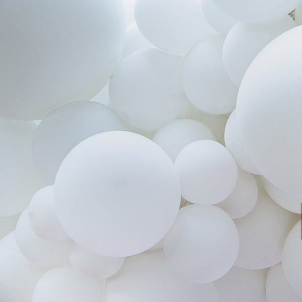 Matte Pure White Balloons Wedding Decoration Birthday Party Baby Shower Round Helium Ballon 5inch 10inch 12inch 18inch 36inch