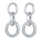 17KM Trendy Hollow Chain Hoop Earrings For Women Gothic Geometric Gold Earrings Punk Statement Circle Earring Brincos Jewelry
