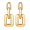 17KM Trendy Hollow Chain Hoop Earrings For Women Gothic Geometric Gold Earrings Punk Statement Circle Earring Brincos Jewelry