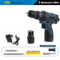 New Style 21V 16.8V 12V Electric Cordless Screwdriver 3 Functions Wireless Impact Drill Mini Lithium Battery Charging Hand Drill