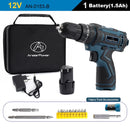 New Style 21V 16.8V 12V Electric Cordless Screwdriver 3 Functions Wireless Impact Drill Mini Lithium Battery Charging Hand Drill