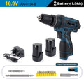 New Style 21V 16.8V 12V Electric Cordless Screwdriver 3 Functions Wireless Impact Drill Mini Lithium Battery Charging Hand Drill