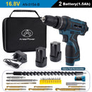 New Style 21V 16.8V 12V Electric Cordless Screwdriver 3 Functions Wireless Impact Drill Mini Lithium Battery Charging Hand Drill