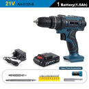 New Style 21V 16.8V 12V Electric Cordless Screwdriver 3 Functions Wireless Impact Drill Mini Lithium Battery Charging Hand Drill