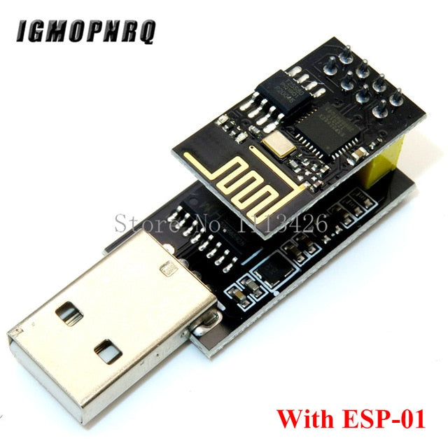 ESP01 Programmer Adapter UART GPIO0 ESP-01 Adaptater ESP8266 CH340G USB to ESP8266 Serial Wireless Wifi Developent Board Module