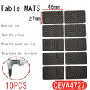 Black Self Adhesive Furniture Leg Rug Anti Scratch Floor Protectors Chair Table Foot Covers Anti Slip Furniture Chair Leg Caps