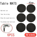 Black Self Adhesive Furniture Leg Rug Anti Scratch Floor Protectors Chair Table Foot Covers Anti Slip Furniture Chair Leg Caps