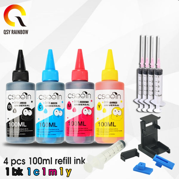 100ml refill Dye ink kit for HP 903 904 905 ink cartridge ciss for HP OfficeJet 6950 6956 HP OfficeJet Pro 6960 6970 printer 5pc