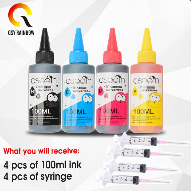 100ml refill Dye ink kit for HP 903 904 905 ink cartridge ciss for HP OfficeJet 6950 6956 HP OfficeJet Pro 6960 6970 printer 5pc