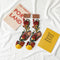 Novelty Harajuku New Product Crystal Silk Tide Socks Funny Sunflowers Vines Flowers Happy Women Socks Casual High Quality Sox