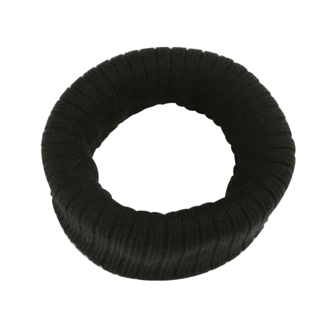 Winter Kids Natural Raccoon Fur Double Pompon Hat And Scarf For Girls Baby Cap With Genuine Pompom Children's Accessories Bonnet