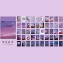 50 Sheets Ins Style Sticker Cute Travel Sticker Decorative Stationery Sticker Diary Scrapbooking Flakes Label Planner Supplies