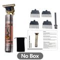 USB Rechargeable T9 Baldheaded Hair Clipper Electric hair trimmer Cordless Shaver Trimmer 0mm Men Barber Hair Cutting Machine