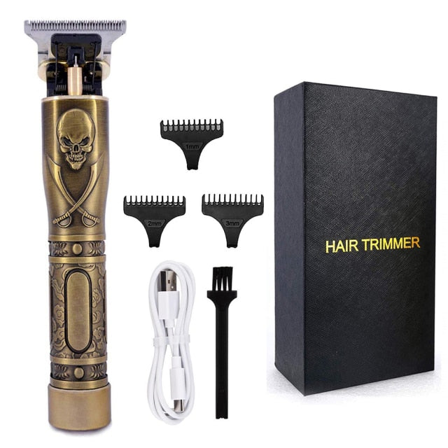 USB Rechargeable T9 Baldheaded Hair Clipper Electric hair trimmer Cordless Shaver Trimmer 0mm Men Barber Hair Cutting Machine