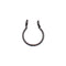 1pcs U Shaped Fake Nose Ring Hoop Septum Rings Stainless Steel Nose Piercing Fake Piercing Oreja Pircing Jewelry