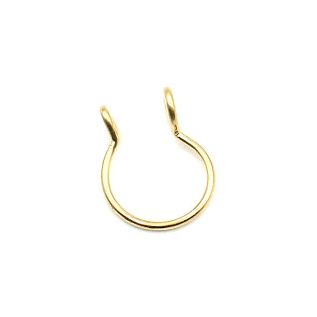 1pcs U Shaped Fake Nose Ring Hoop Septum Rings Stainless Steel Nose Piercing Fake Piercing Oreja Pircing Jewelry