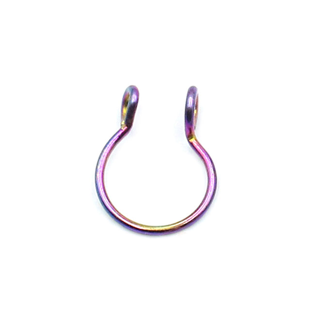 1pcs U Shaped Fake Nose Ring Hoop Septum Rings Stainless Steel Nose Piercing Fake Piercing Oreja Pircing Jewelry