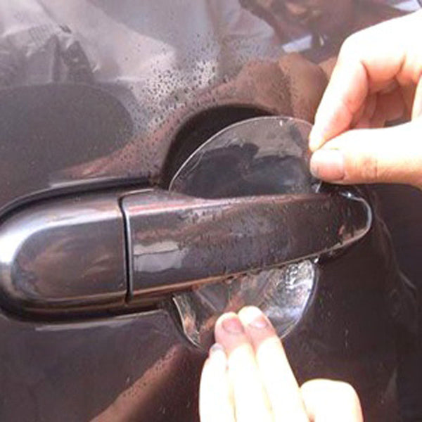 4pcs universal Invisible Car Door Handle Scratches Automobile Shakes Protective Vinyl Protector Films car Handle accessories
