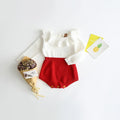 2021 Newborn Baby Girls Boys Knitted Romper Baby Clothes Cotton Woolen Baby Rompers Ruffle Infant Baby Boys Jumpsuit