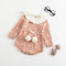 2021 Newborn Baby Girls Boys Knitted Romper Baby Clothes Cotton Woolen Baby Rompers Ruffle Infant Baby Boys Jumpsuit