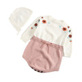 2021 Newborn Baby Girls Boys Knitted Romper Baby Clothes Cotton Woolen Baby Rompers Ruffle Infant Baby Boys Jumpsuit