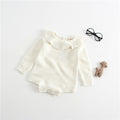 2021 Newborn Baby Girls Boys Knitted Romper Baby Clothes Cotton Woolen Baby Rompers Ruffle Infant Baby Boys Jumpsuit