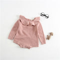 2021 Newborn Baby Girls Boys Knitted Romper Baby Clothes Cotton Woolen Baby Rompers Ruffle Infant Baby Boys Jumpsuit