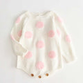 2021 Newborn Baby Girls Boys Knitted Romper Baby Clothes Cotton Woolen Baby Rompers Ruffle Infant Baby Boys Jumpsuit