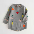 2021 Newborn Baby Girls Boys Knitted Romper Baby Clothes Cotton Woolen Baby Rompers Ruffle Infant Baby Boys Jumpsuit