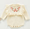 2021 Newborn Baby Girls Boys Knitted Romper Baby Clothes Cotton Woolen Baby Rompers Ruffle Infant Baby Boys Jumpsuit