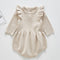 2021 Newborn Baby Girls Boys Knitted Romper Baby Clothes Cotton Woolen Baby Rompers Ruffle Infant Baby Boys Jumpsuit