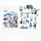 40 pcs /Pack Watercolor Forest Animals Adhensive Stickers Decorative Album Diary Hand Account Decor