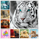 Full Round Diamond 5D diamond painting animal tiger fox diamond embroidery kit mosaic painting diy children gift