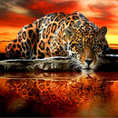 Full Round Diamond 5D diamond painting animal tiger fox diamond embroidery kit mosaic painting diy children gift