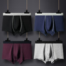 4PCS/Set High Quality Brand Boxer Mens Underwear U Convex Boxers Shorts Sexy Soft Male Panties Printed Breathable Underpants