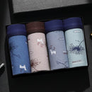 4PCS/Set High Quality Brand Boxer Mens Underwear U Convex Boxers Shorts Sexy Soft Male Panties Printed Breathable Underpants