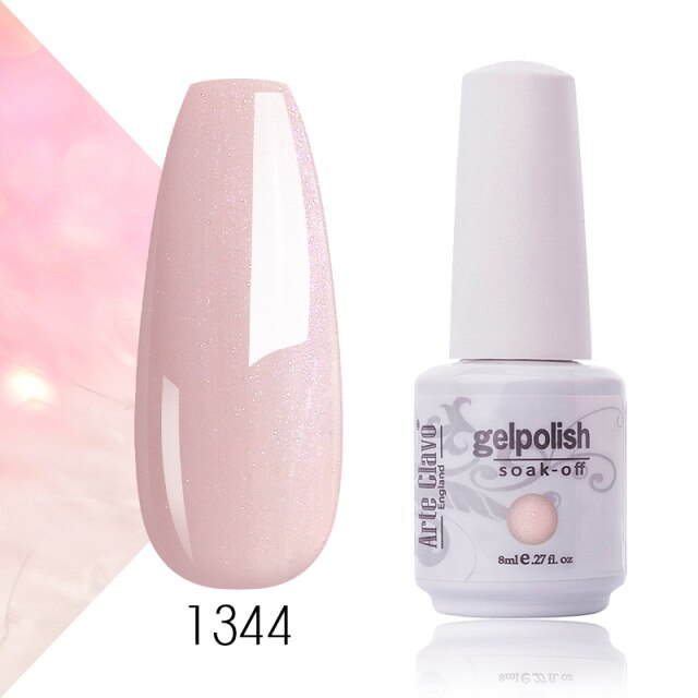 Arte Clavo Gel Nail Polish Pumpkin White Black UV LED Nail Matte Top Base Soak Off 8ml Fashion Manicure Nail Art Hybrid Acrylic